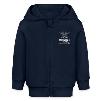 Mechaniker - Wenn die Werkstatt ruft.. - Baby Organic Kapuzenjacke Baby Connector von Stanley/Stella - Navy - Vorne