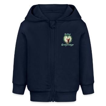 Genieße Don't Destroy - Baby Organic Kapuzenjacke Baby Connector von Stanley/Stella - Navy - Vorne