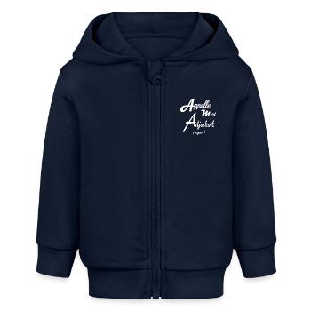 APPELLE MOI ADJUDANT 01 - Veste à capuche bébé bio Stanley/Stella - bleu marine - Devant