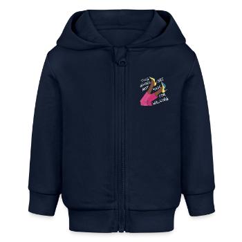 This shoes are not made for walking / High heels - Baby Organic Kapuzenjacke Baby Connector von Stanley/Stella - Navy - Vorne