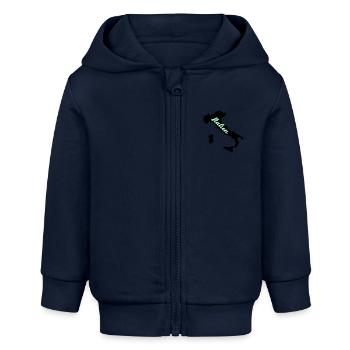 italien land - Baby Organic Kapuzenjacke Baby Connector von Stanley/Stella - Navy - Vorne