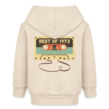 Best of 1973 50e anniversaire Génial 50 ans - Veste à capuche bébé bio Stanley/Stella - écru doux - Dos