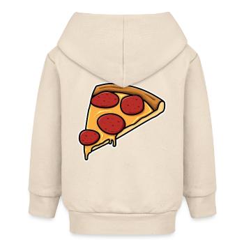 Tranche de pizza - Veste à capuche bébé bio Stanley/Stella - écru doux - Dos