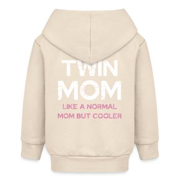 Zwillingsmama – cooler als normale Mama - Baby Organic Kapuzenjacke Baby Connector von Stanley/Stella - Natur - Hinten