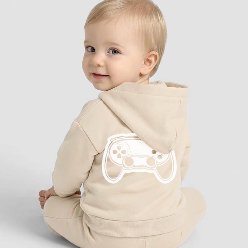 Videospiel Controller Zeichnung Baby Organic Kapuzenjacke Baby Connector von Stanley/Stella