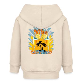 Party Time - Baby Organic Zip-up Hoodie by Stanley/Stella - soft Ecru - Back