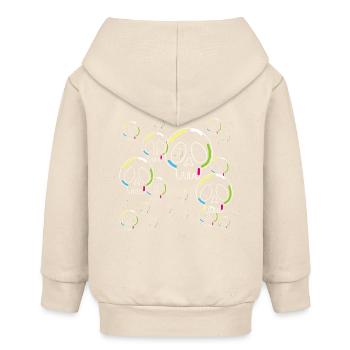 Crânes de savon - Veste à capuche bébé bio Stanley/Stella - écru doux - Dos
