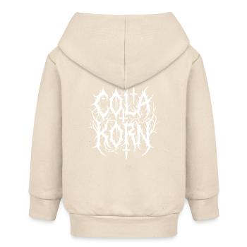 Cola Korn Black Metal - Veste à capuche bébé bio Stanley/Stella - écru doux - Dos