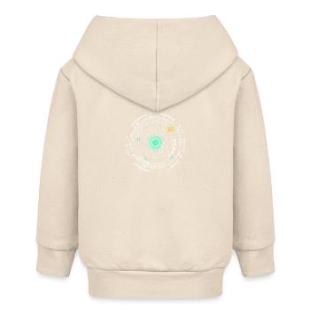 nerd CPU core ordinateur code pc carte spatiale - Veste à capuche bébé bio Stanley/Stella - écru doux - Dos