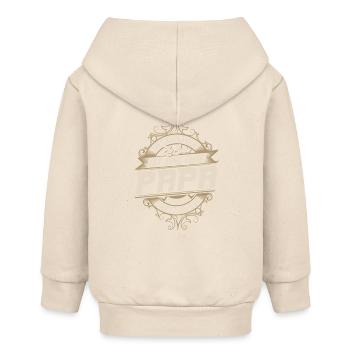 Père métallurgiste - Veste à capuche bébé bio Stanley/Stella - écru doux - Dos