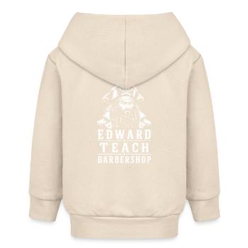 Edward Teach Barbier Pirate Barber Vintage - Veste à capuche bébé bio Stanley/Stella - écru doux - Dos