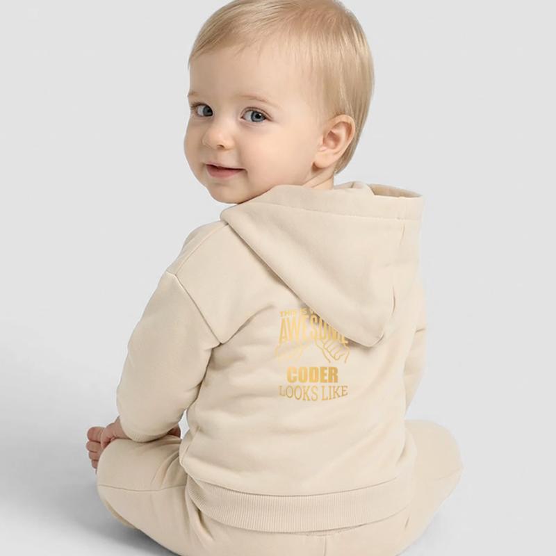 Coding Coding Coding Baby Organic Zip-up Hoodie by Stanley/Stella