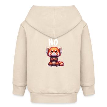 Panda roux Drôle Dicton Non, Renard de Feu - Veste à capuche bébé bio Stanley/Stella - écru doux - Dos