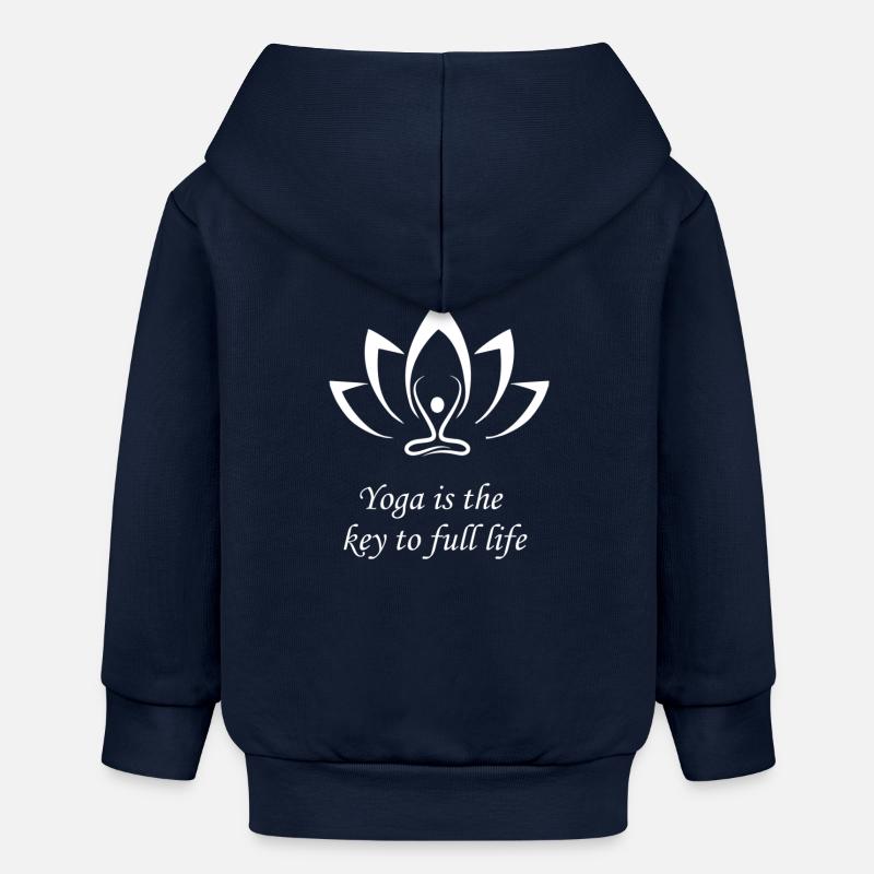 Yoga - Veste à capuche bébé bio Stanley/Stella - bleu marine
