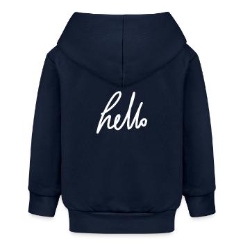 hello - Baby Organic Kapuzenjacke Baby Connector von Stanley/Stella - Navy - Hinten