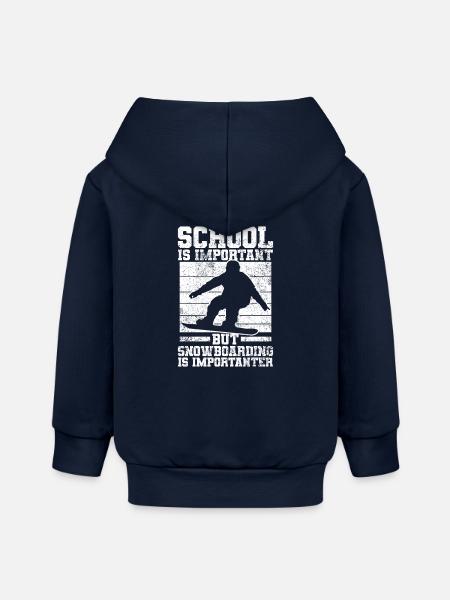 Snowboarden Snowboarder Snowboard - Baby Organic Kapuzenjacke Baby Connector von Stanley/Stella - Navy