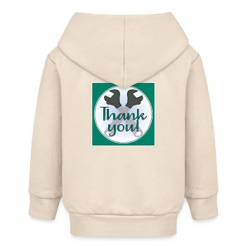 MERCI ARTISAN - PINCES - Veste à capuche bébé bio Stanley/Stella - écru doux - Dos