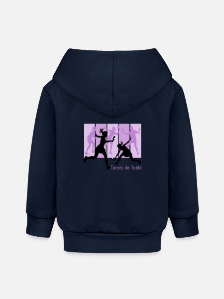 Damen-Tischtennis - Baby Organic Kapuzenjacke Baby Connector von Stanley/Stella - Navy
