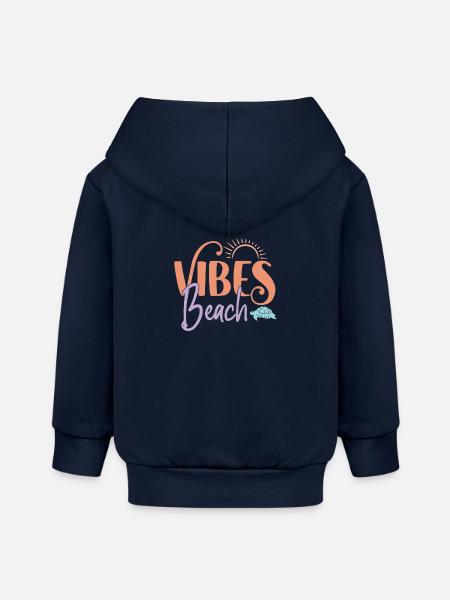 Strand-Vibes - Baby Organic Kapuzenjacke Baby Connector von Stanley/Stella - Navy
