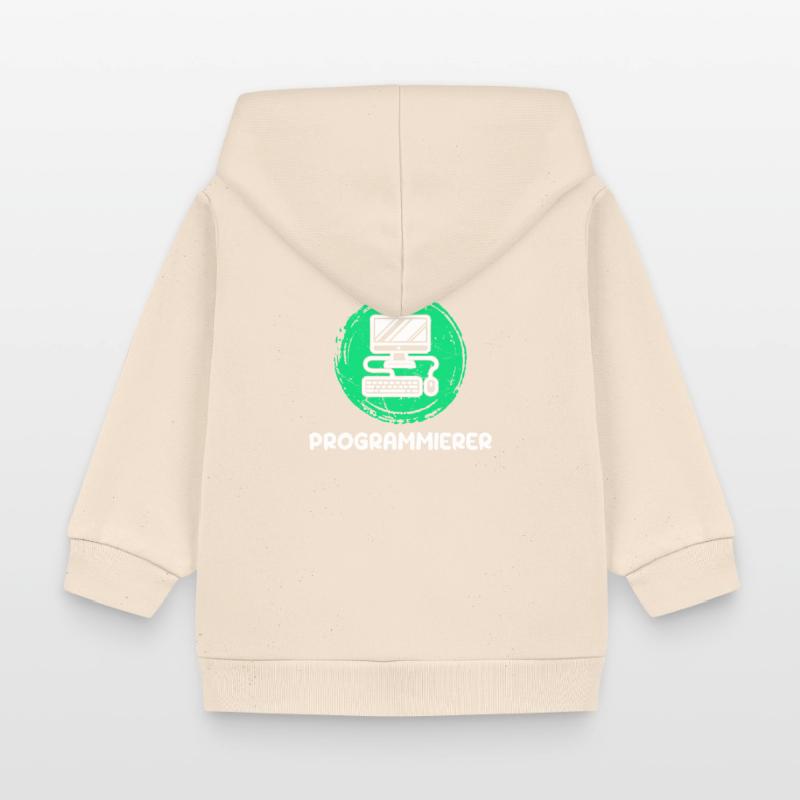 Computerfreak Skripting Developer Programmierer Baby Organic Kapuzenjacke Baby Connector von Stanley/Stella