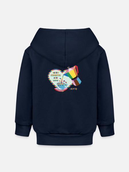 Espresso selber machen und :) lieben - Baby Organic Kapuzenjacke Baby Connector von Stanley/Stella - Navy