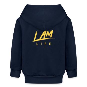 I am life zen motivation - Veste à capuche bébé bio Stanley/Stella - bleu marine - Dos