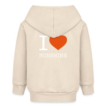 I LOVE SUNSHINE Sonne - Baby Organic Kapuzenjacke Baby Connector von Stanley/Stella - Natur - Hinten