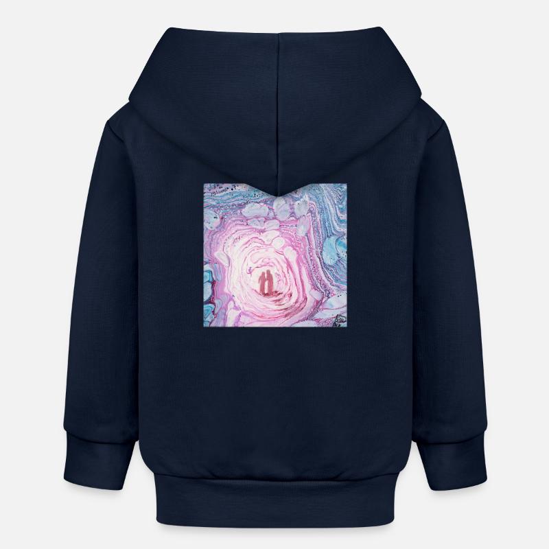 Lieu mystique - Veste à capuche bébé bio Stanley/Stella - bleu marine