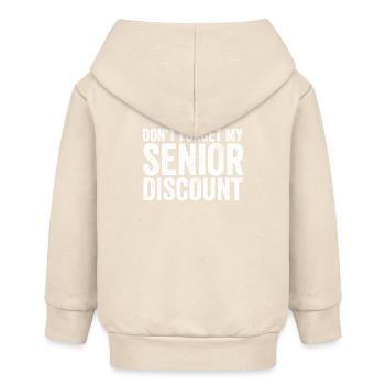 N’oubliez pas ma réduction senior Older S - Veste à capuche bébé bio Stanley/Stella - écru doux - Dos