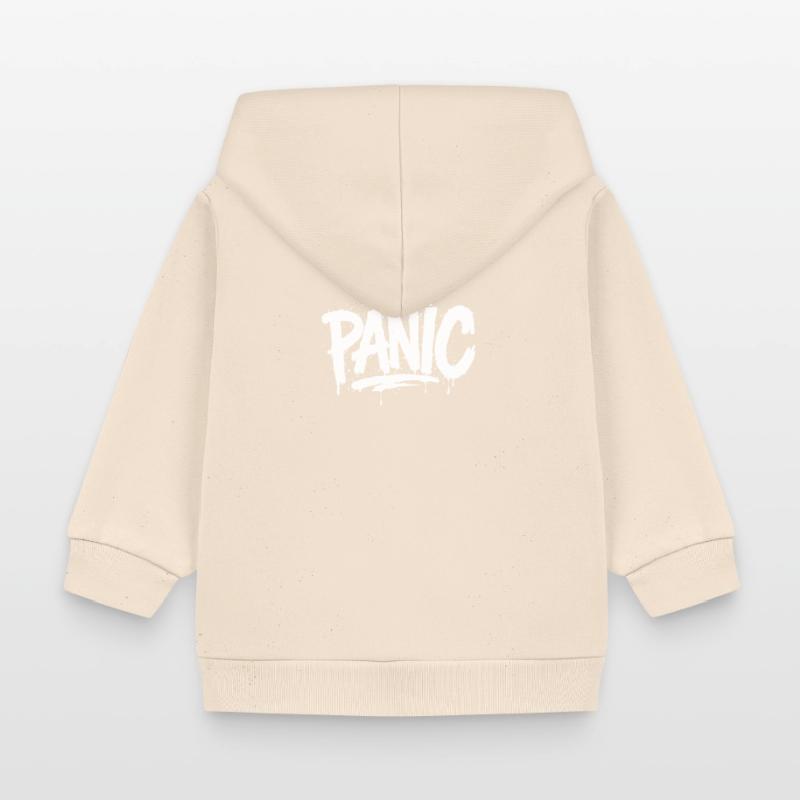 PANIC Expressive Grau-Ästhetik mit Risiko-Bothrin Baby Organic Kapuzenjacke Baby Connector von Stanley/Stella