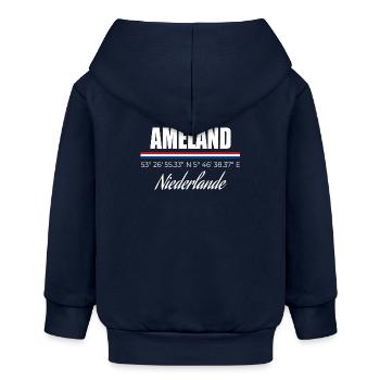 Ameland - Baby Organic Kapuzenjacke Baby Connector von Stanley/Stella - Navy - Hinten
