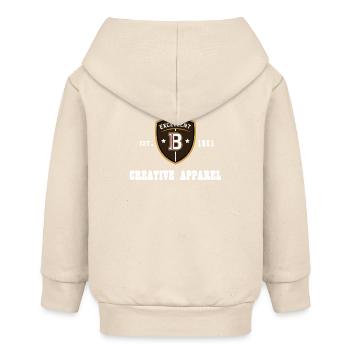 CREATIVE APPAREL Jahrgang 1981 - Baby Organic Kapuzenjacke Baby Connector von Stanley/Stella - Natur - Hinten