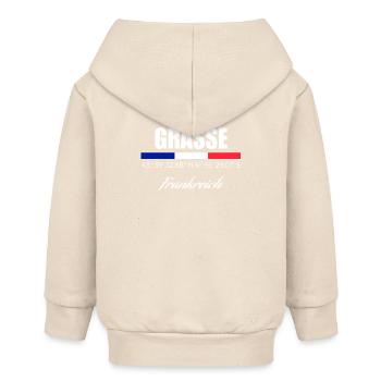 Grasse - Baby Organic Zip-up Hoodie by Stanley/Stella - soft Ecru - Back