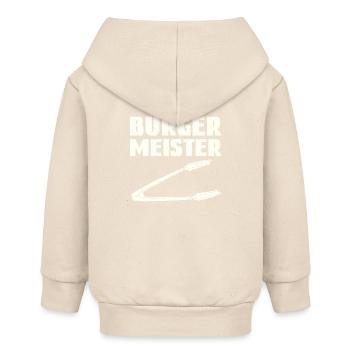 Burger Meister - Baby Organic Kapuzenjacke Baby Connector von Stanley/Stella - Natur - Hinten
