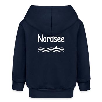 Nordsee - Baby Organic Kapuzenjacke Baby Connector von Stanley/Stella - Navy - Hinten