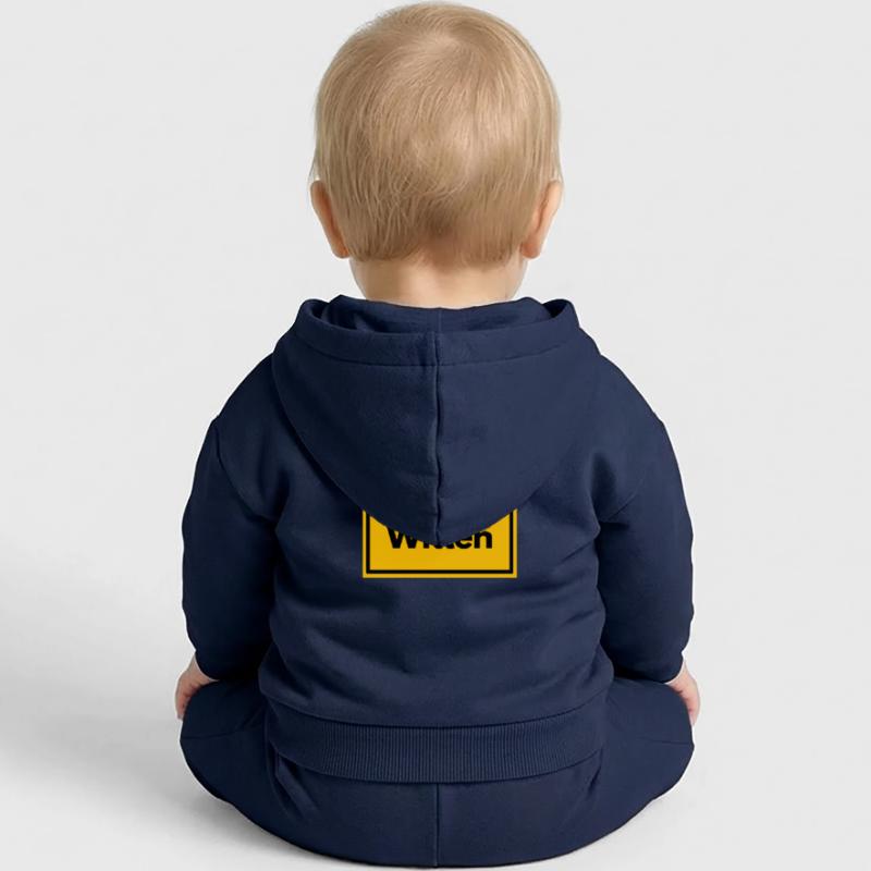OLD POSTCODE POSTCODE RETRO 5810 WITTEN RUHRGEBIET Baby Organic Zip-up Hoodie by Stanley/Stella