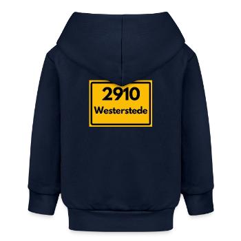 ANCIEN CODE POSTAL RETRO 2910 WESTERSTEDE - Veste à capuche bébé bio Stanley/Stella - bleu marine - Dos