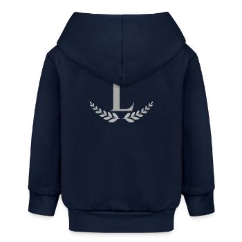 L - Baby Organic Zip-up Hoodie by Stanley/Stella - navy - Back