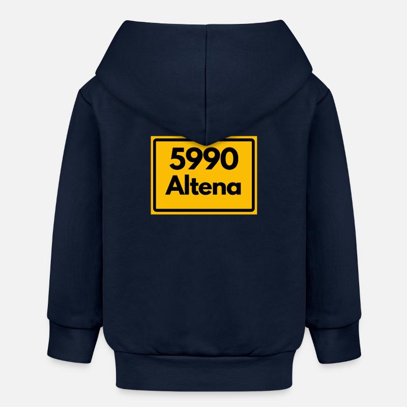 ANCIEN CODE POSTAL RETRO 5990 ALTENA HEIMAT - Veste à capuche bébé bio Stanley/Stella - bleu marine