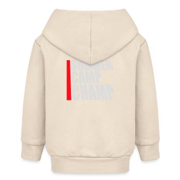 Summer Camp Champ Lustig Kinder Outdoor Abenteuer - Baby Organic Kapuzenjacke Baby Connector von Stanley/Stella - Natur - Hinten