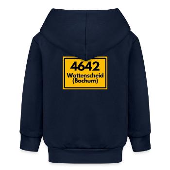 ALTE POSTLEITZAHL 4642 PLZ 44866 WATTENSCHEID NRW - Baby Organic Kapuzenjacke Baby Connector von Stanley/Stella - Navy - Hinten