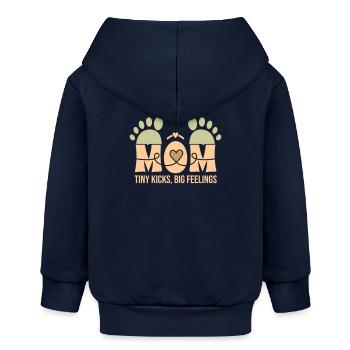 Kleine Tritte, große Gefühle – Die Bindung einer Mutter - Baby Organic Kapuzenjacke Baby Connector von Stanley/Stella - Navy - Hinten