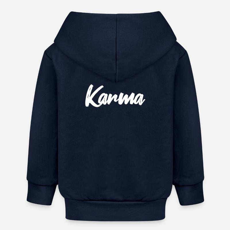 Karma - Veste à capuche bébé bio Stanley/Stella - bleu marine
