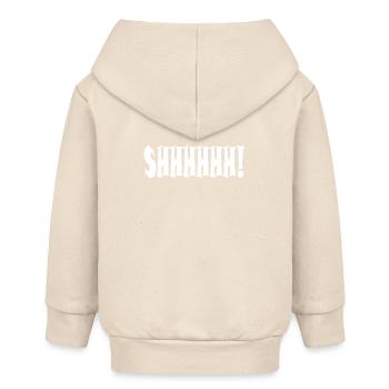 Pssst! Minimalistische Typografie - Baby Organic Kapuzenjacke Baby Connector von Stanley/Stella - Natur - Hinten