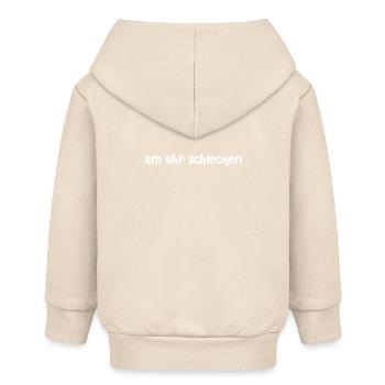 am Ohr schlecken - Baby Organic Kapuzenjacke Baby Connector von Stanley/Stella - Natur - Hinten