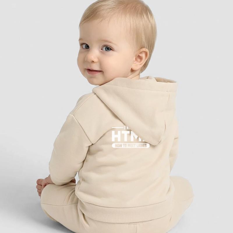 HTML Humor Code Programmierer Spruch Baby Organic Kapuzenjacke Baby Connector von Stanley/Stella