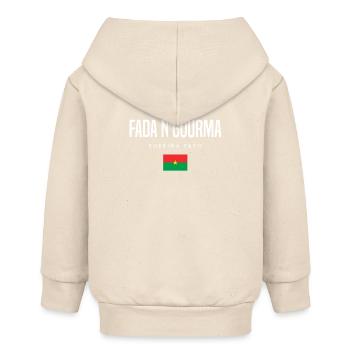 Fada N'gourma Burkina Faso - Veste à capuche bébé bio Stanley/Stella - écru doux - Dos