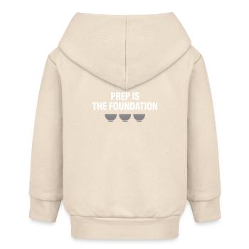 Prep Cook Küchenvorbereitung Back Of House Line - Baby Organic Kapuzenjacke Baby Connector von Stanley/Stella - Natur - Hinten