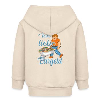 Bargeld Geld - Baby Organic Kapuzenjacke Baby Connector von Stanley/Stella - Natur - Hinten