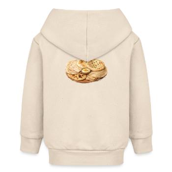 internationale Fladenbrotplatte - Baby Organic Kapuzenjacke Baby Connector von Stanley/Stella - Natur - Hinten